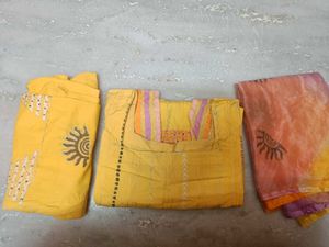 Cotton Kurta Pant Set