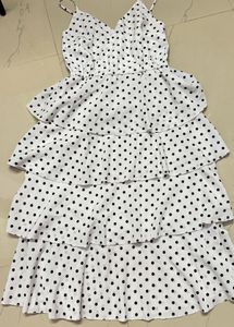 Polka Dot Ruffle Mini Dress