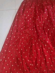 Red Ethnic Skirt