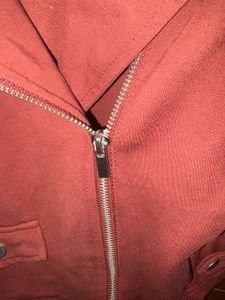 Burgundy Biker Jacket
