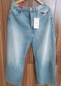 Baggy Balloon Mid-rise Jeans