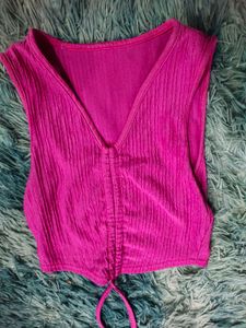 Pink Crop Top