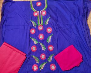 Price Drop 🎉3 Piece Embroidered Suit(Unstitched)
