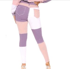 Nova Jeans Stuck in a Dream Patchwork Skinny High