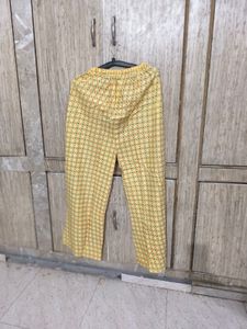 New Lemon Yellow Kurti Set (Printed)