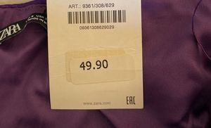 Zara Lilac Strapless Draped Mini Dress