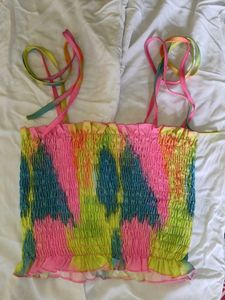 Urbanic Ribbed Tie Dye Top