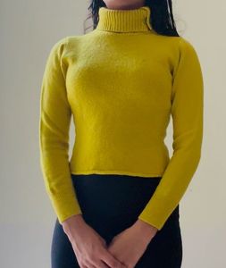 Yellow Turtleneck Sweater
