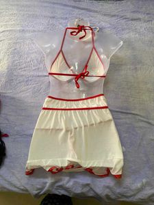 Women&#39;s Sexy Nurse Lingerie Set - 4-Piece