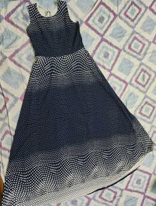 Polka Dot Navy Dress