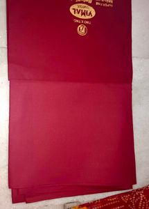 Red Printed Saree