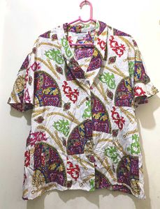 Patterned Button-Down Shirt Till 38