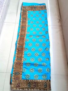 Elegant Blue Saree