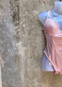 I. SEXY PEACH NET BODYSUIT