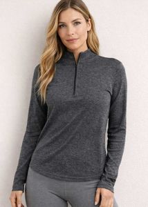 Gray Long Sleeve Top, M Size