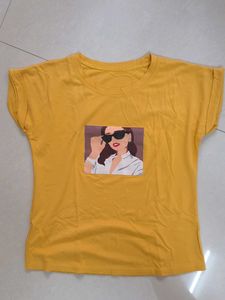 graphic yellow tee