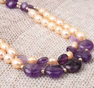 Pearl &amp; Amethyst Necklace