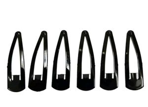 Black Hair Clips - Set of 12