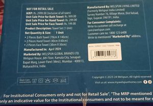 Welspun Towel Set❤️🔥