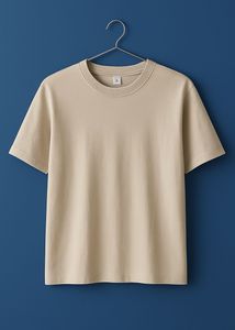 Beige Cotton T-Shirt