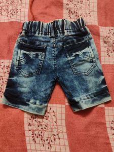 Denim half pant