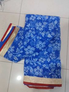 Floral Print Saree