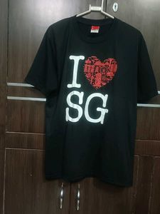 Men's Regular Fit Black Tshirt