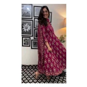 _New anarkali Angrakha kurta set with new style