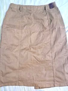 Roadster Brown Button Down Skirt