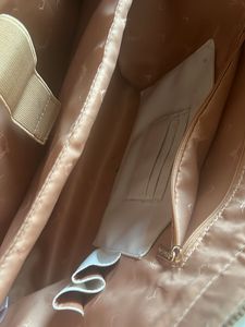 Beautiful Beige White Laptop Handbag