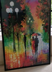 Water Paint Photo Frame With Quality Glass