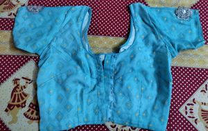 Beautiful Embroidery Sari With Blouse