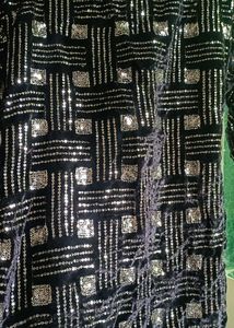 Black &amp; Silver Embellished Kurti