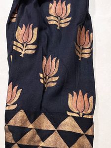 Stylish Black Floral Print Jacket