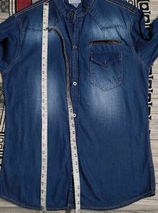 Stylish Denim Shirt Gesture