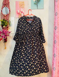 Beautiful Blue Pure Cotton Dress