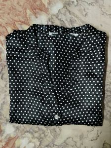 Polka Dots Satin Shirt