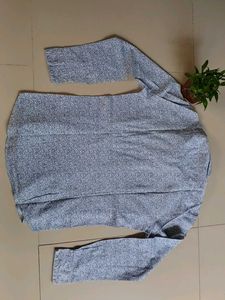 Cot Jeans Floral Print Shirt - Size M