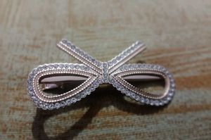 Bow Rhinestone Hair Clip