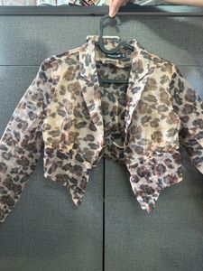 A Leopard Print Blouse.