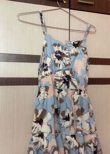 Fit And Flare Blue Dress