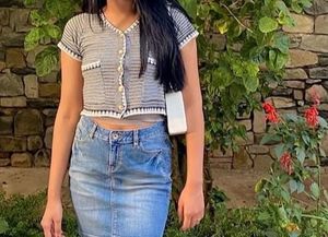 Striped Knit Top