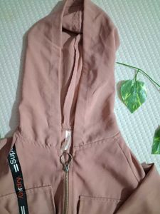 Pink Zip-Up Jacket (crop)