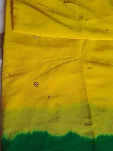 Nazmin Chiffon Sari ...With Chicken Work Blouse