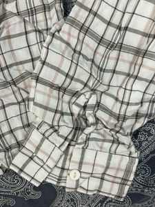 Vintage George Plaid Button-Down Cropped Shirt