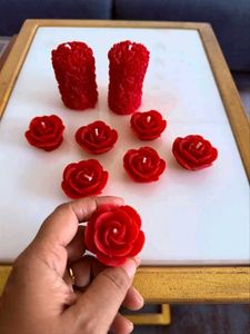 Red Rose Candles