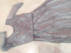 Grey Wedding Wear Lehenga
