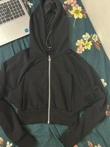 Black Zip-Up Hoodie