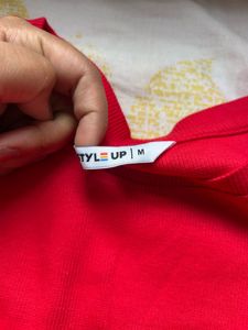 Ribbed blue Top for women