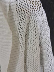 Torrid White Knit Cardigan